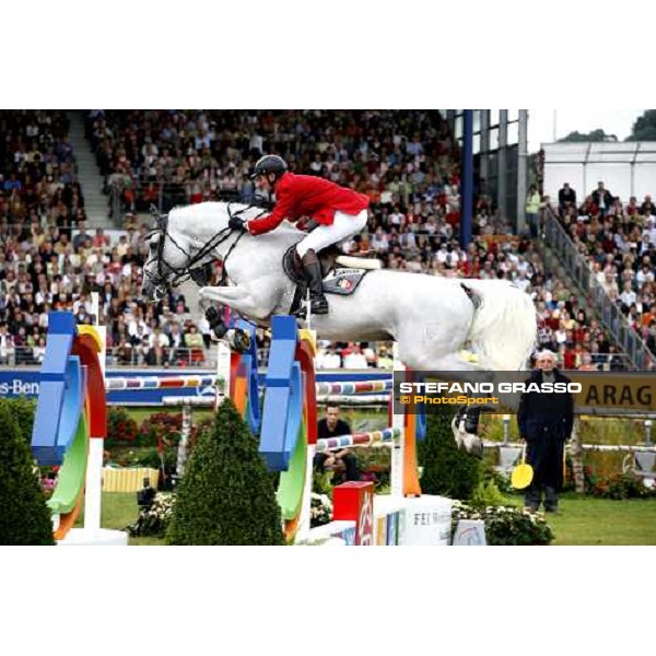 Fei - World Equestrian Games - Aachen 2006 Fei Rolex World Champion Jos Lansink on Cavalor Cumano, gold medal Aachen, 3rd september 2006 ph. Stefano Grasso