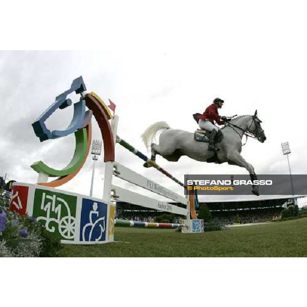 Fei - World Equestrian Games - Aachen 2006 Fei Rolex World Champion Jos Lansink on Cavalor Cumano, gold medal Aachen, 3rd september 2006 ph. Stefano Grasso