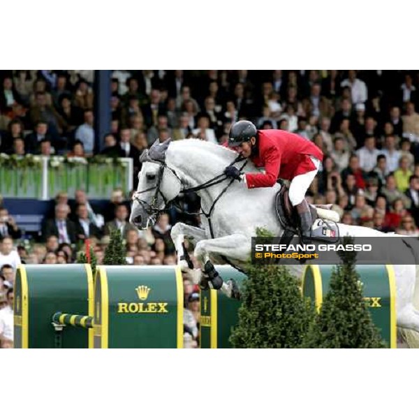 Fei Rolex World Champion - Jos Lansink on Cavalor Cumano, gold medal Aachen, 3rd september 2006 ph. Stefano Grasso