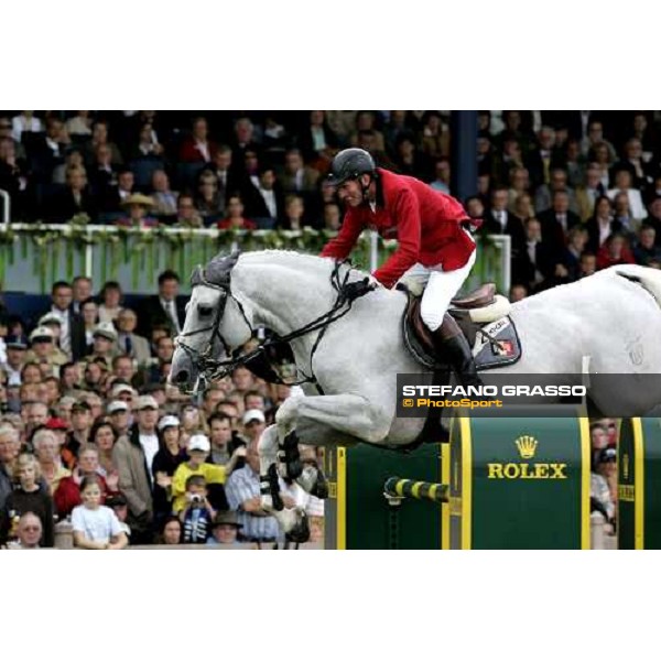 Fei Rolex World Champion - Jos Lansink on Cavalor Cumano, gold medal Aachen, 3rd september 2006 ph. Stefano Grasso