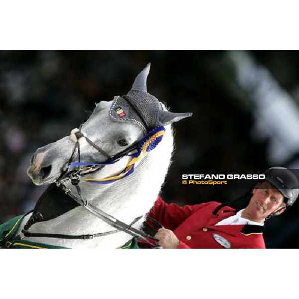 Fei Rolex World Champion - Jos Lansink on Cavalor Cumano, gold medal Aachen, 3rd september 2006 ph. Stefano Grasso