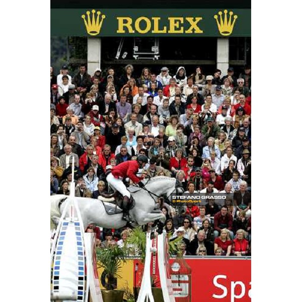 Fei Rolex World Champion - Jos Lansink on Cavalor Cumano, gold medal Aachen, 3rd september 2006 ph. Stefano Grasso