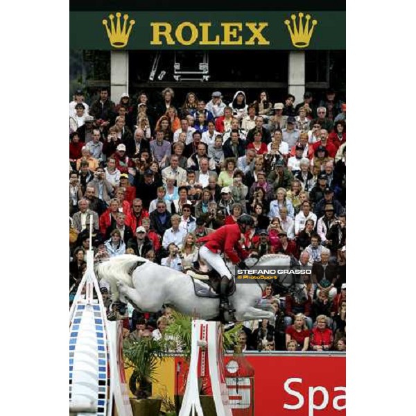 Fei Rolex World Champion - Jos Lansink on Cavalor Cumano, gold medal Aachen, 3rd september 2006 ph. Stefano Grasso