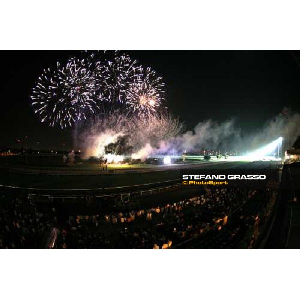 Roma - Capannelle racetrack - unveiling of the new lightning system- The fireworks at the end of the evening Rome, 9th sept. 2006 ph. Stefano Grasso