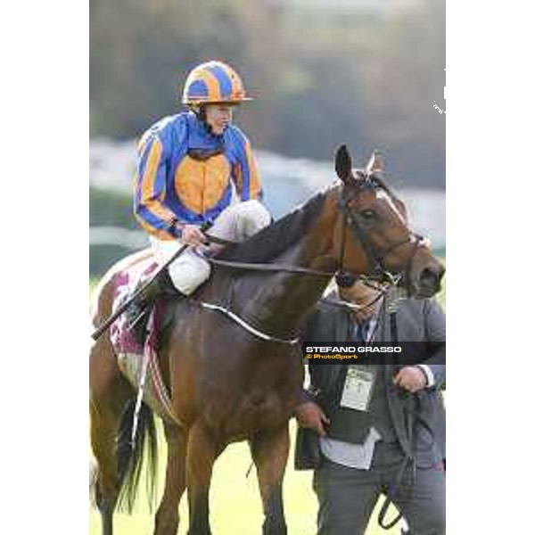 Ryan Moore on Found wins the Qatar Prix de l\'Arc de Triomphe Chantilly,2nd october 2016 ph.Stefano Grasso