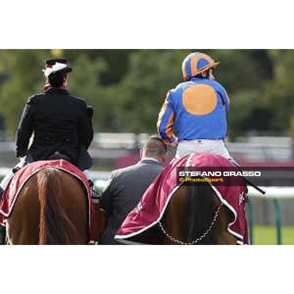 Ryan Moore on Found wins the Qatar Prix de l\'Arc de Triomphe Chantilly,2nd october 2016 ph.Stefano Grasso
