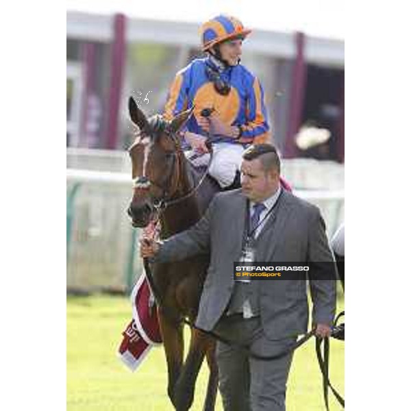 Ryan Moore on Found wins the Qatar Prix de l\'Arc de Triomphe Chantilly,2nd october 2016 ph.Stefano Grasso