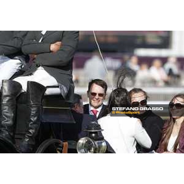 Ryan Moore on Found wins the Qatar Prix de l\'Arc de Triomphe - Aidan O\'Brien Chantilly,2nd october 2016 ph.Stefano Grasso