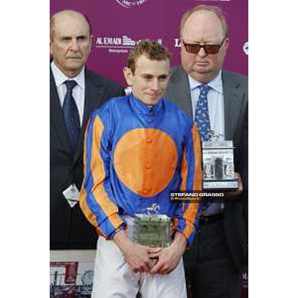 Ryan Moore on Found wins the Qatar Prix de l\'Arc de Triomphe Chantilly,2nd october 2016 ph.Stefano Grasso