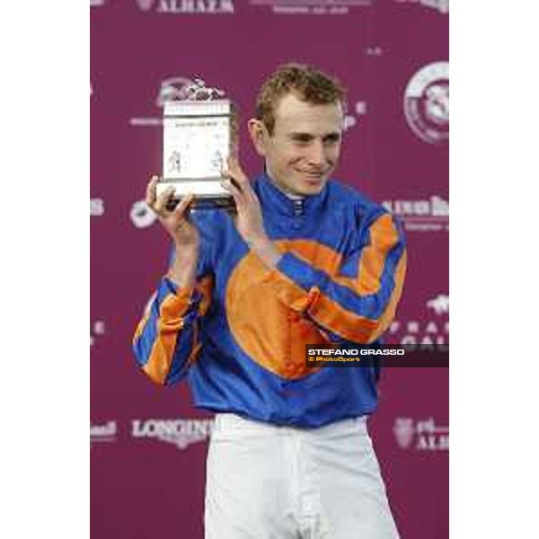 Ryan Moore on Found wins the Qatar Prix de l\'Arc de Triomphe Chantilly,2nd october 2016 ph.Stefano Grasso