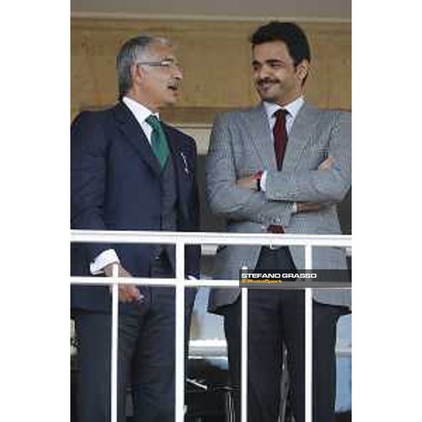Qatar Prix de L\'Arc de Triomphe - Sheikh Hamad Bin Jassem Bin Jabor Al-Thani and Sheikh Joaan bin Hamad bin Khalifa Al-Thani Chantilly,2nd october 2016 ph.Stefano Grasso