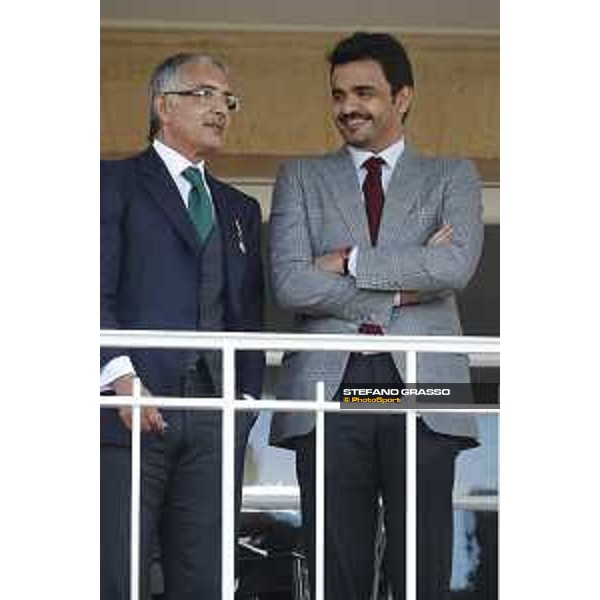 Qatar Prix de L\'Arc de Triomphe - Sheikh Hamad Bin Jassem Bin Jabor Al-Thani and Sheikh Joaan bin Hamad bin Khalifa Al-Thani Chantilly,2nd october 2016 ph.Stefano Grasso