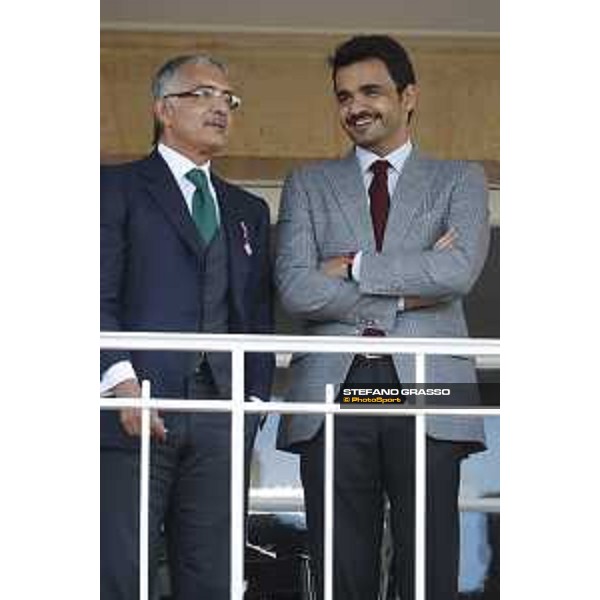 Qatar Prix de L\'Arc de Triomphe - Sheikh Hamad Bin Jassem Bin Jabor Al-Thani and Sheikh Joaan bin Hamad bin Khalifa Al-Thani Chantilly,2nd october 2016 ph.Stefano Grasso