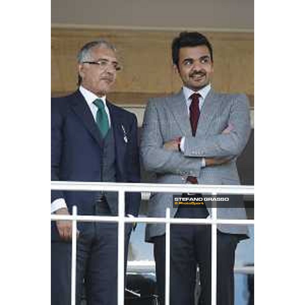 Qatar Prix de L\'Arc de Triomphe - Sheikh Hamad Bin Jassem Bin Jabor Al-Thani and Sheikh Joaan bin Hamad bin Khalifa Al-Thani Chantilly,2nd october 2016 ph.Stefano Grasso