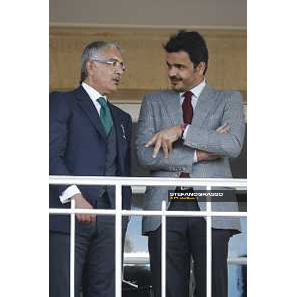 Qatar Prix de L\'Arc de Triomphe - Sheikh Hamad Bin Jassem Bin Jabor Al-Thani and Sheikh Joaan bin Hamad bin Khalifa Al-Thani Chantilly,2nd october 2016 ph.Stefano Grasso