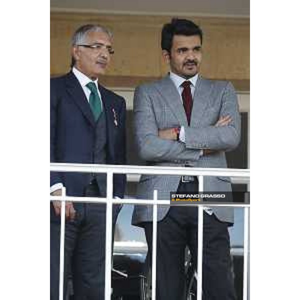 Qatar Prix de L\'Arc de Triomphe - Sheikh Hamad Bin Jassem Bin Jabor Al-Thani and Sheikh Joaan bin Hamad bin Khalifa Al-Thani Chantilly,2nd october 2016 ph.Stefano Grasso