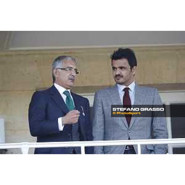 Qatar Prix de L\'Arc de Triomphe - Sheikh Hamad Bin Jassem Bin Jabor Al-Thani and Sheikh Joaan bin Hamad bin Khalifa Al-Thani Chantilly,2nd october 2016 ph.Stefano Grasso