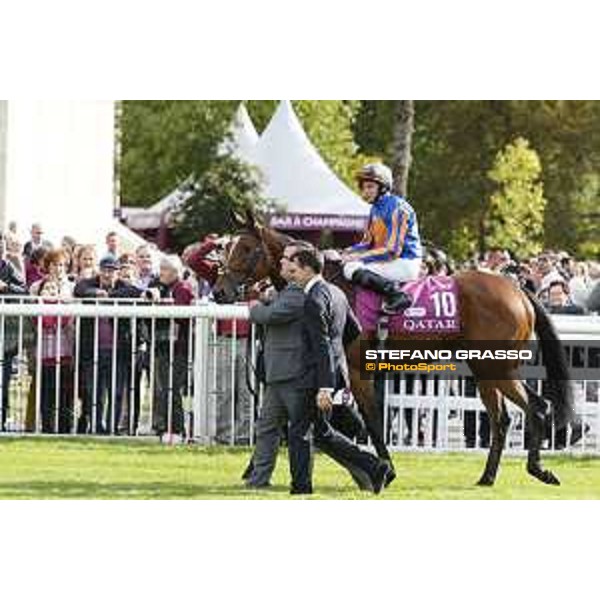 Qatar Prix de L\'Arc de Triomphe - Ryan Moore on Found and Aiden O\'Brien Chantilly,2nd october 2016 ph.Stefano Grasso
