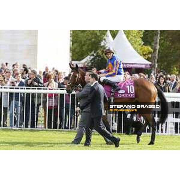 Qatar Prix de L\'Arc de Triomphe - Ryan Moore on Found and Aiden O\'Brien Chantilly,2nd october 2016 ph.Stefano Grasso