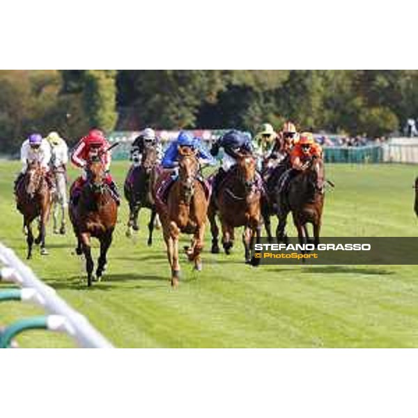 Qatar Prix de L\'Arc de Triomphe - Total Prix Marcel Boussac - William Buick on Wuheida wins the race Chantilly,2nd october 2016 ph.Stefano Grasso