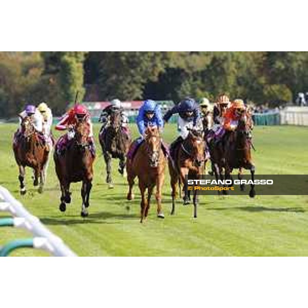 Qatar Prix de L\'Arc de Triomphe - Total Prix Marcel Boussac - William Buick on Wuheida wins the race Chantilly,2nd october 2016 ph.Stefano Grasso