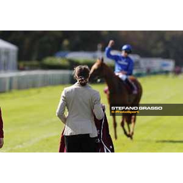 Qatar Prix de L\'Arc de Triomphe - Total Prix Marcel Boussac - William Buick on Wuheida wins the race Chantilly,2nd october 2016 ph.Stefano Grasso