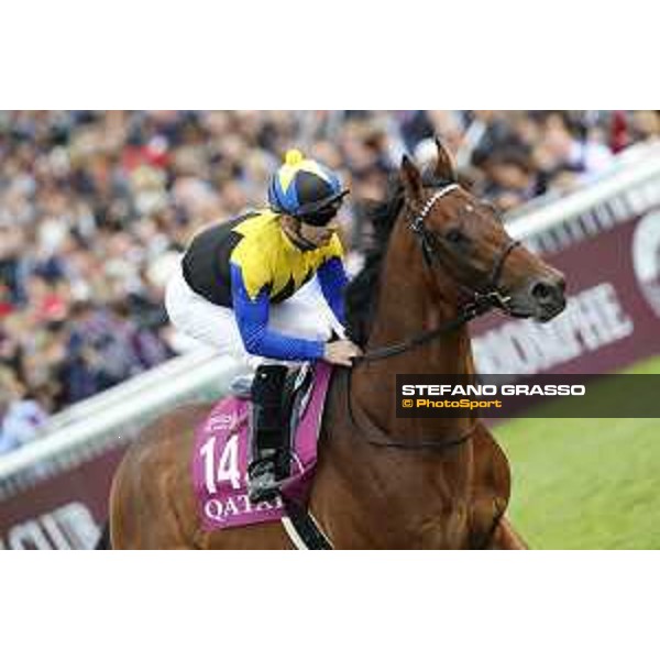 Qatar Prix de L\'Arc de Triomphe - CP Lemaire cantering on Makahiki Chantilly,2nd october 2016 ph.Stefano Grasso