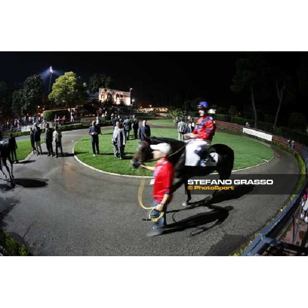 Roma - Capannelle racetrack - unveiling of the new lightning system- Olivier Peslier in the parade ring Rome, 9th sept. 2006 ph. Stefano Grasso