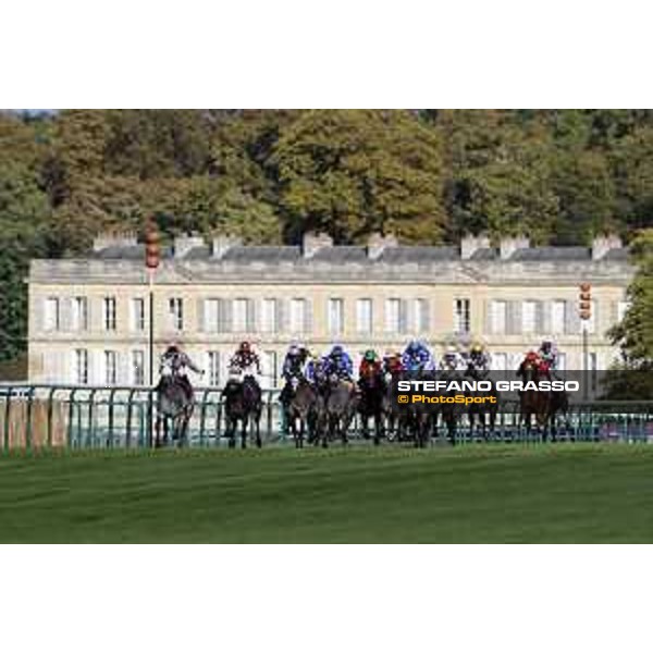 Qatar Prix de L\'Arc de Triomphe - J.Auge on Al Mourtajez wins the Qatar Arabian World Cup Chantilly,2nd october 2016 ph.Stefano Grasso