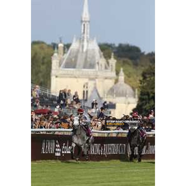 Qatar Prix de L\'Arc de Triomphe - J.Auge on Al Mourtajez wins the Qatar Arabian World Cup Chantilly,2nd october 2016 ph.Stefano Grasso