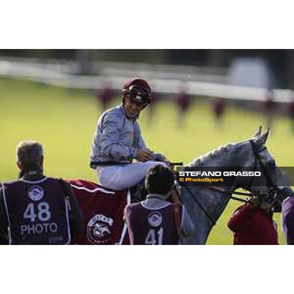 Qatar Prix de L\'Arc de Triomphe - J.Auge on Al Mourtajez wins the Qatar Arabian World Cup Chantilly,2nd october 2016 ph.Stefano Grasso