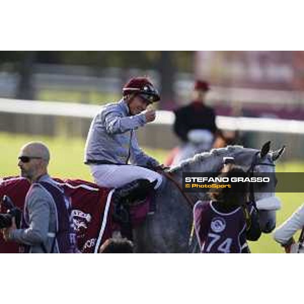 Qatar Prix de L\'Arc de Triomphe - J.Auge on Al Mourtajez wins the Qatar Arabian World Cup Chantilly,2nd october 2016 ph.Stefano Grasso