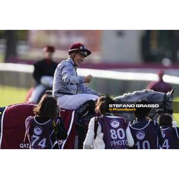 Qatar Prix de L\'Arc de Triomphe - J.Auge on Al Mourtajez wins the Qatar Arabian World Cup Chantilly,2nd october 2016 ph.Stefano Grasso