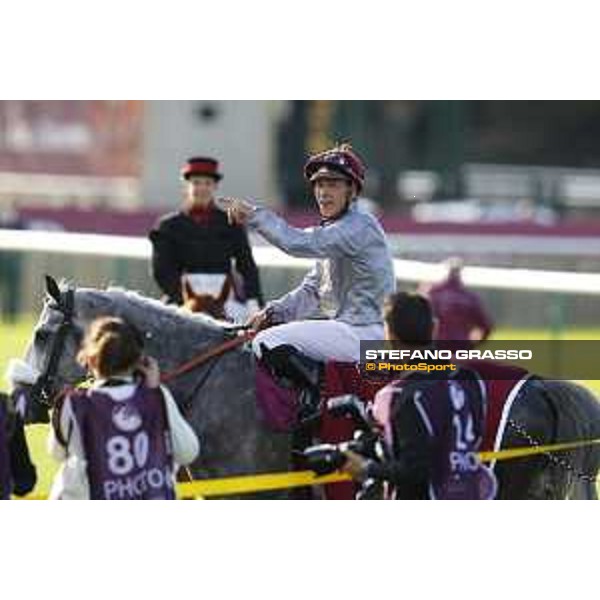 Qatar Prix de L\'Arc de Triomphe - J.Auge on Al Mourtajez wins the Qatar Arabian World Cup Chantilly,2nd october 2016 ph.Stefano Grasso