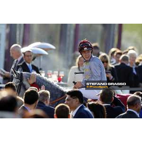 Qatar Prix de L\'Arc de Triomphe - J.Auge on Al Mourtajez wins the Qatar Arabian World Cup Chantilly,2nd october 2016 ph.Stefano Grasso
