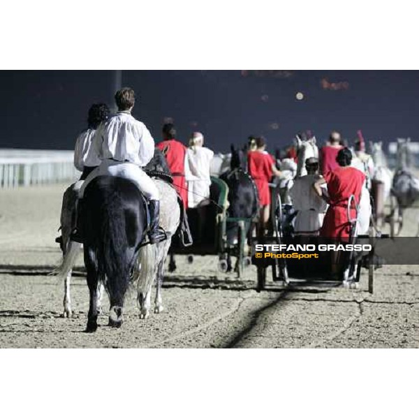 Roma - Capannelle racetrack - unveiling of the new lightning system- exibition of the Biga races Rome, 9th sept. 2006 ph. Stefano Grasso