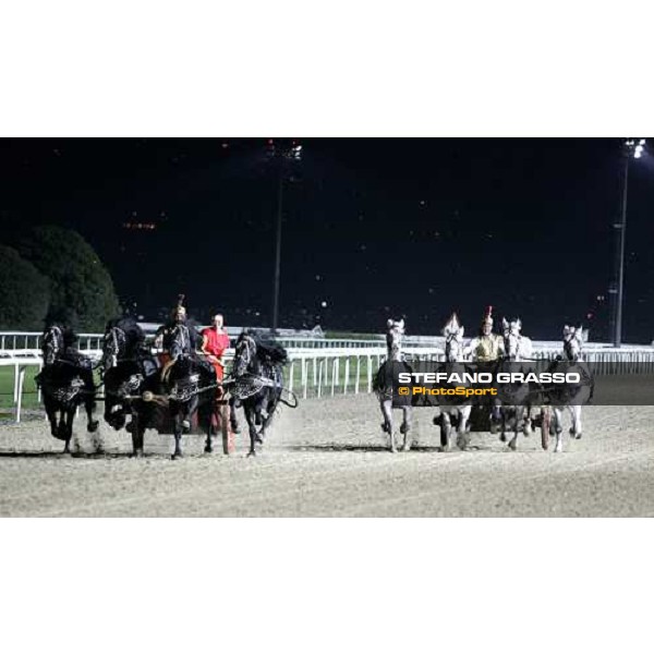 Roma - Capannelle racetrack - unveiling of the new lightning system- exibition of the Biga races Rome, 9th sept. 2006 ph. Stefano Grasso