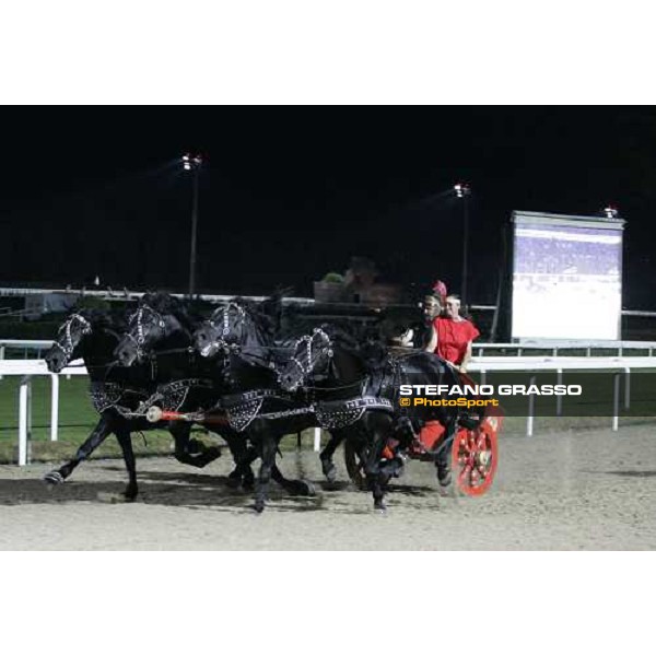 Roma - Capannelle racetrack - unveiling of the new lightning system- exibition of the Biga races Rome, 9th sept. 2006 ph. Stefano Grasso