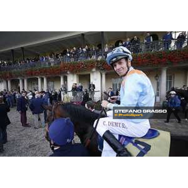 Christian Demuro on Ventura Storm wins the Gran Premio del Jockey Club Milan,San Siro galopp racecourse 16/10/2016 ph.Stefano Grasso