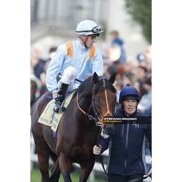 Christian Demuro on Ventura Storm wins the Gran Premio del Jockey Club Milan,San Siro galopp racecourse 16/10/2016 ph.Stefano Grasso