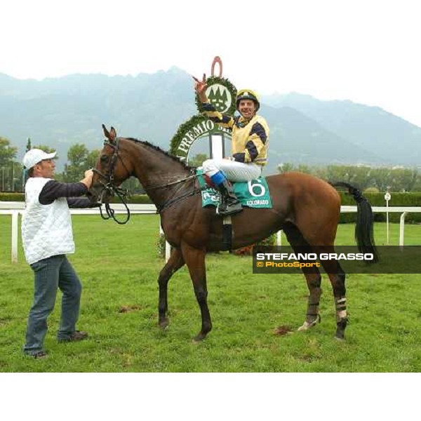 MERANO, 24 Septembre 2006. Gran Premio . Dirk Fuhrmann remporte pour la 3ème fois le Gran Premio grace à \'Kolorado\' ph. Jean Charles Briens