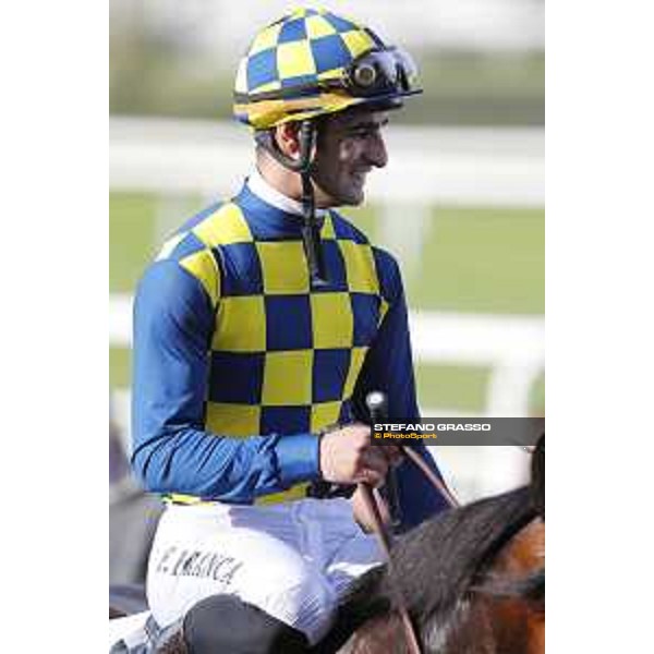 Fabio Branca on Reset in Blue wins the Premio Madonnina Milano - San Siro racecourse,16/10/2016 ph.Stefano Grasso
