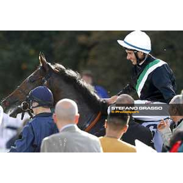 Miky Cadeddu on Skarino Gold wins the Gran Criterium Milano - San Siro racecourse,16/10/2016 ph.Stefano Grasso