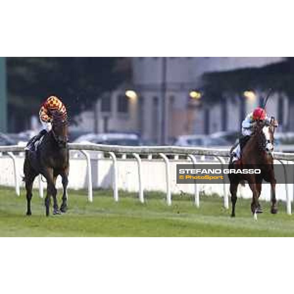 Fabio Branca on Intense Life wins the Premio Omenoni Milano - San Siro racecourse,16/10/2016 ph.Stefano Grasso