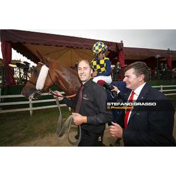Fabio Branca on Sound of Freedom wins the Premio Lydia Tesio - Stefano Botti Roma - Capannelle racecourse,23rd october 2016 ph.Stefano Grasso