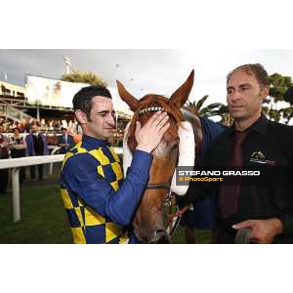 Fabio Branca on Sound of Freedom wins the Premio Lydia Tesio Roma - Capannelle racecourse,23rd october 2016 ph.Stefano Grasso