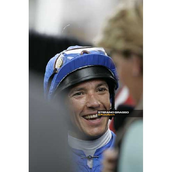 close up for Frankie Dettori winner of the Prix Daniel Wildenstein Castel Marie-Louise de la Baule Paris Longchamp, 30th sept. 2006 ph. Stefano Grasso