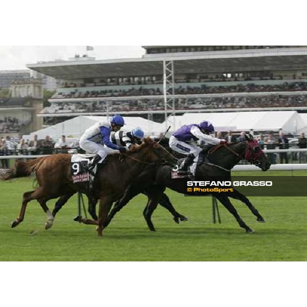 Jamie Spencer on Desert Lord wins the Prix de l\' Abbaye de Longchamp Majestic Barriere Paris Longchamp, 1st october 2006 ph. Stefano Grasso