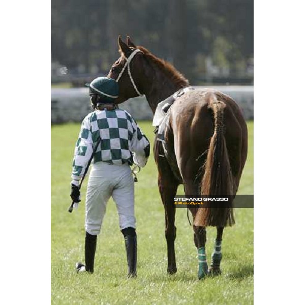 a jockey and his horse at Pardubice for the 116¡ Velka Pardubicka PArdubice, 8th october 2006 ph. Stefano Grasso