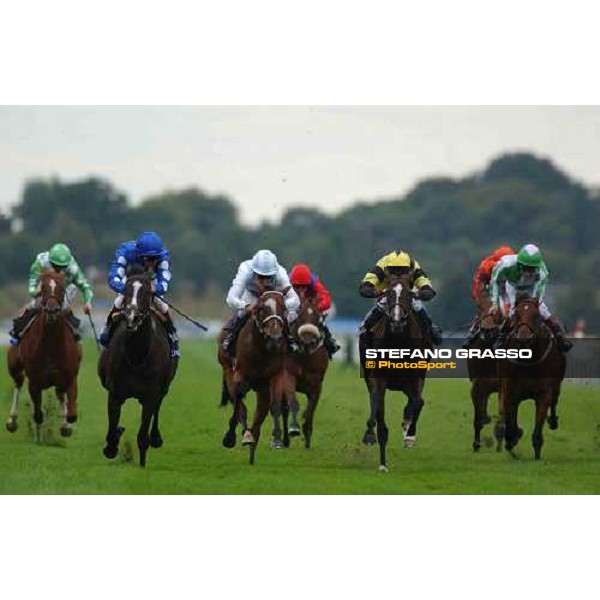 \'Frankie Dettori with Carrye on KAtie wins The Peugeot Lowther Stakes - Gr. 2 York, august 21 2003-ph.Stefano Grasso\' 